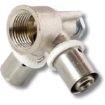 سه راه 90 درجه دیواری پرسی 16*1/2*16